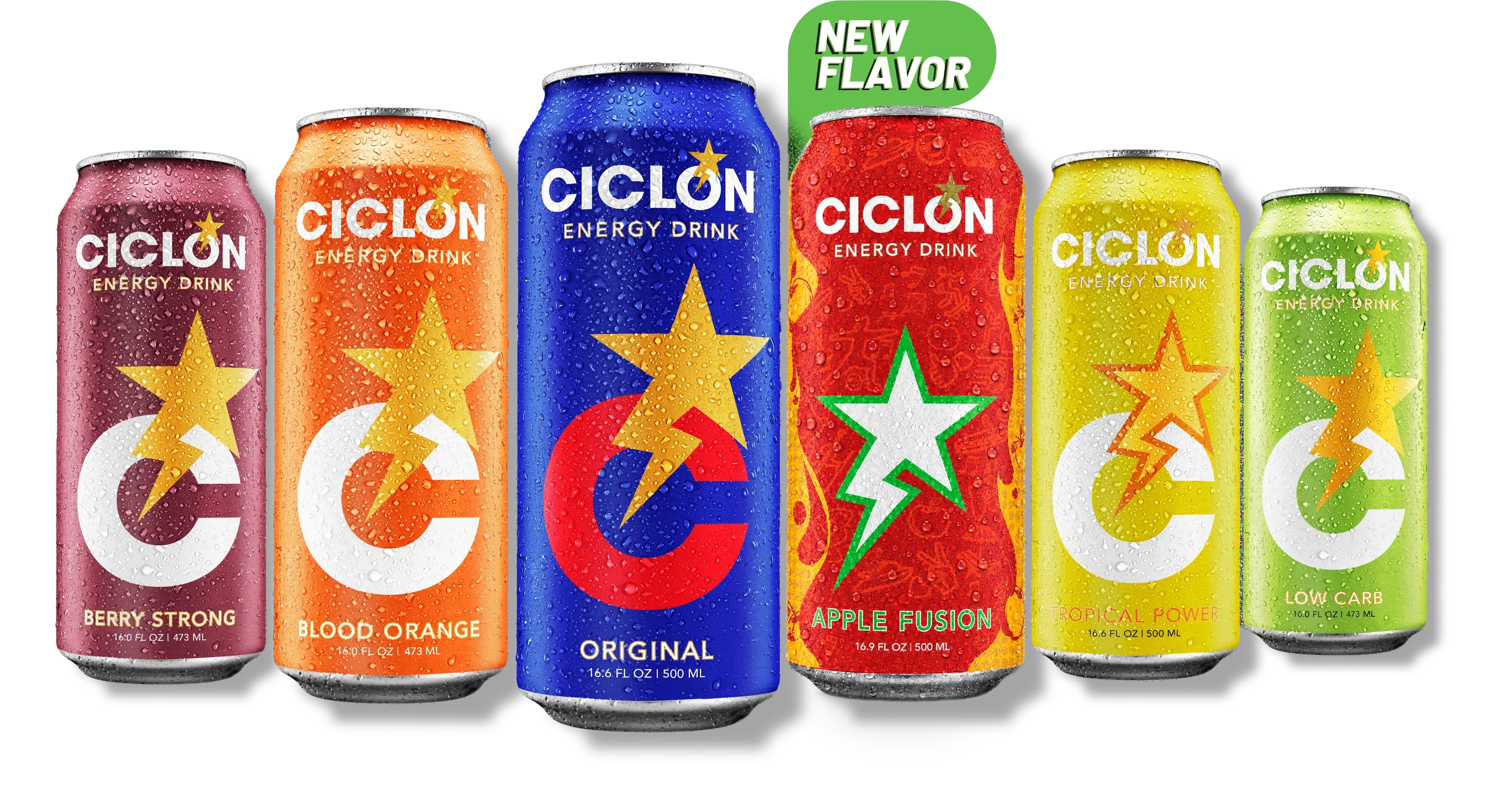 Berry Strong, Blood Orange, Original, Apple Fusion, Tropical Power, Low Carb