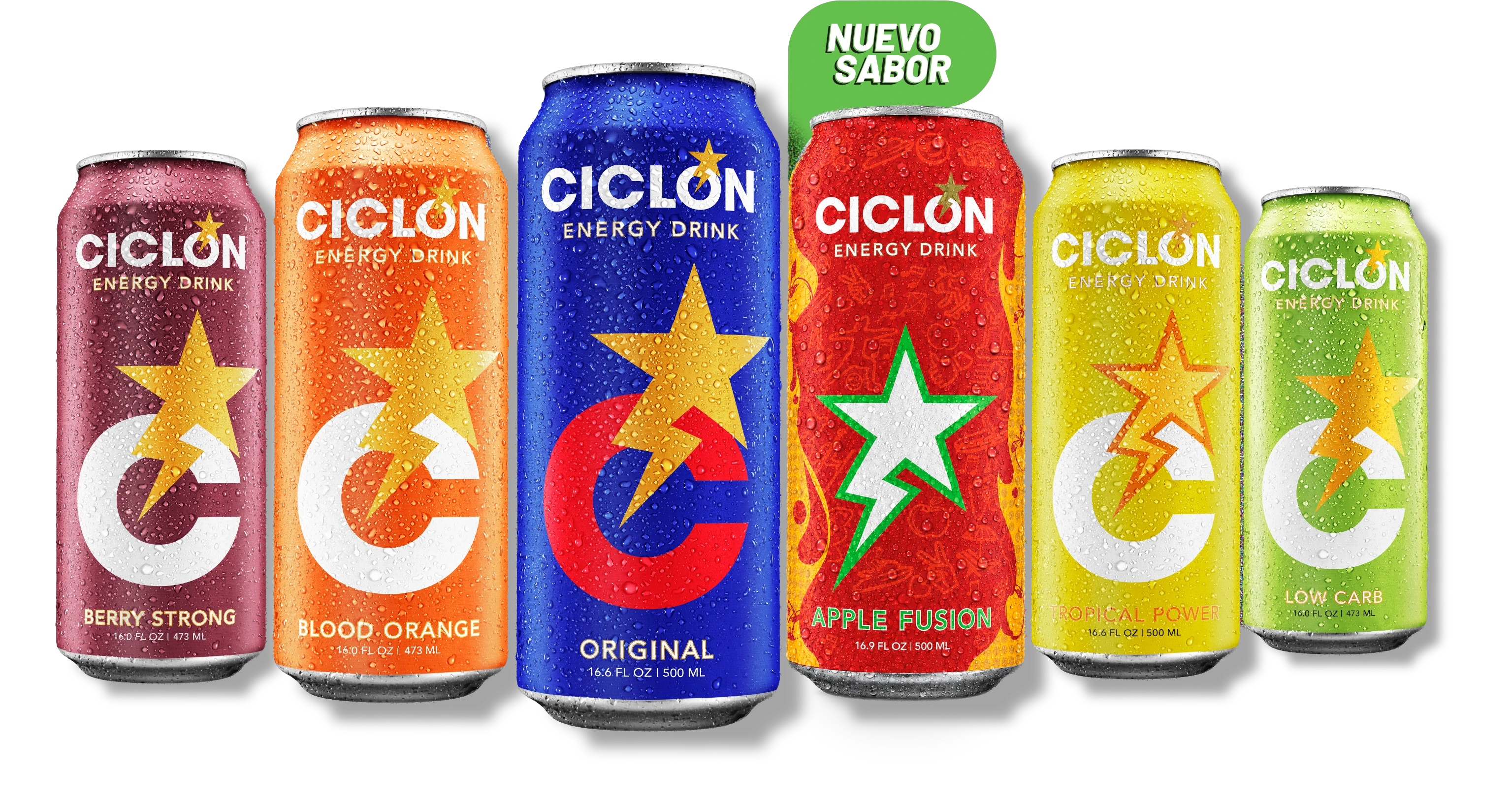 Berry Strong, Blood Orange, Original, Apple Fusion, Tropical Power, Low Carb