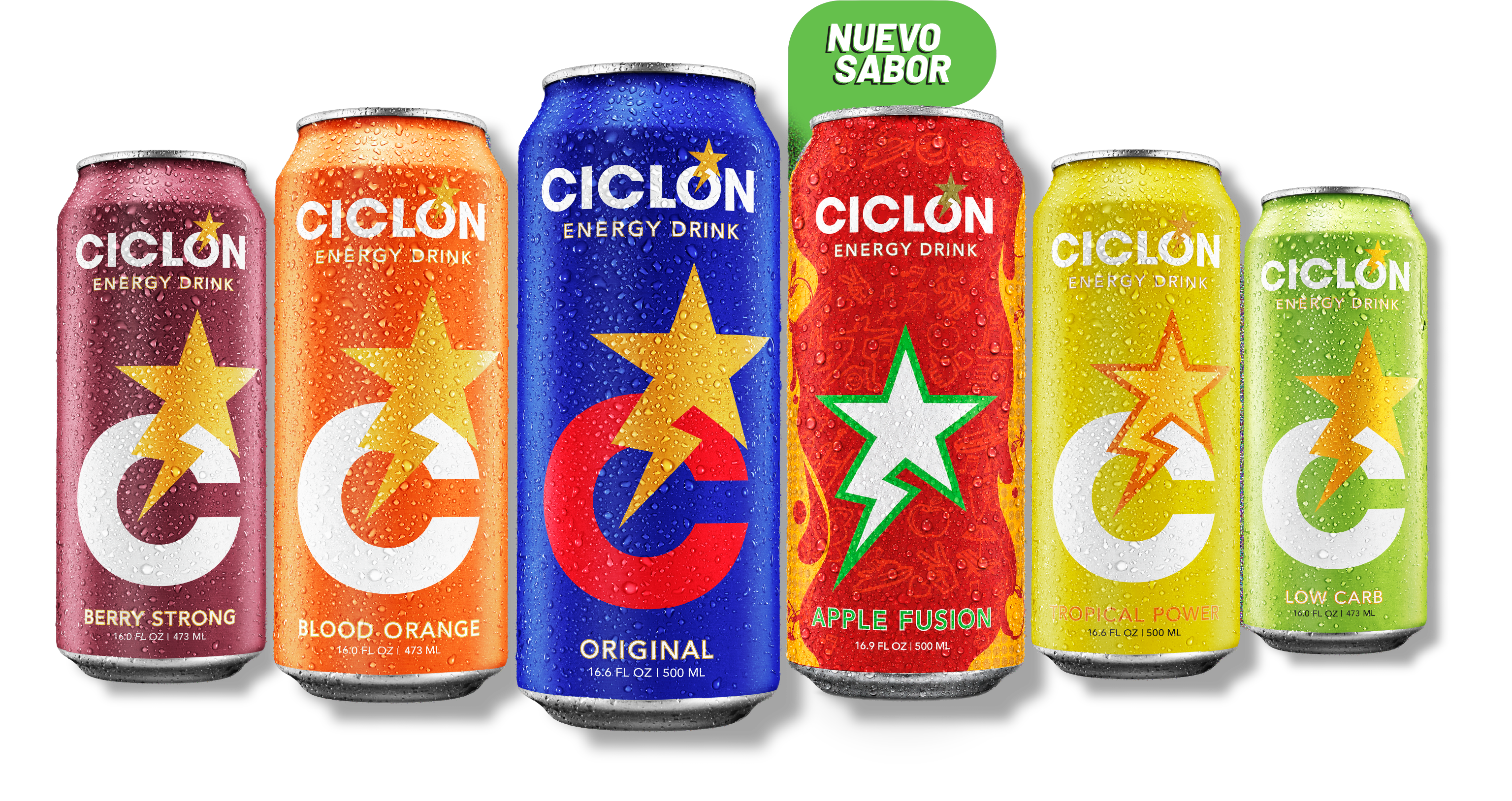 Berry Strong, Blood Orange, Original, Apple Fusion, Tropical Power, Low Carb