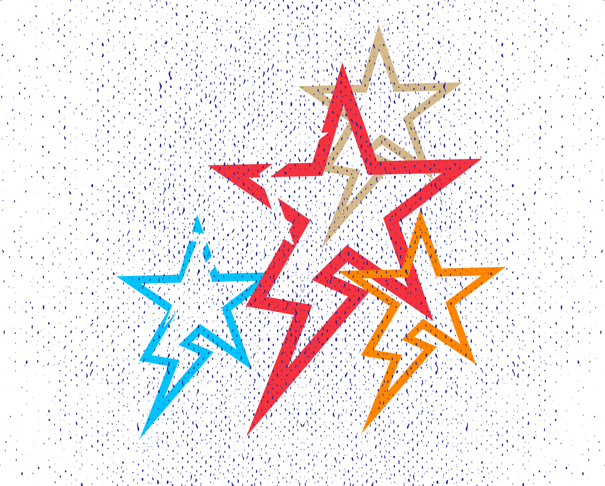 Estrellas y rayos