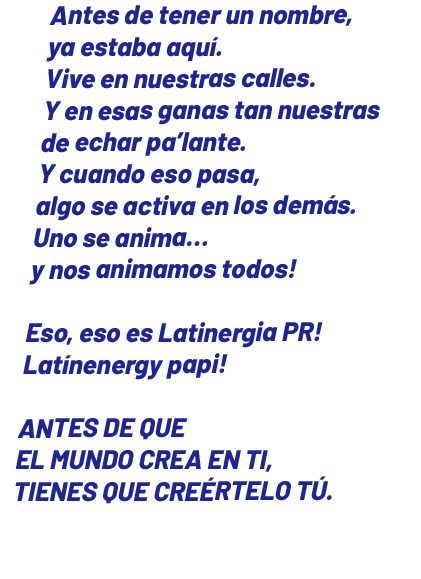 Manifiesto Latinergía PR